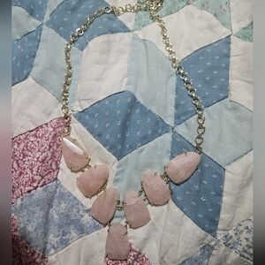 Kendra Scott Harlow Rose Quartz Statement Necklace